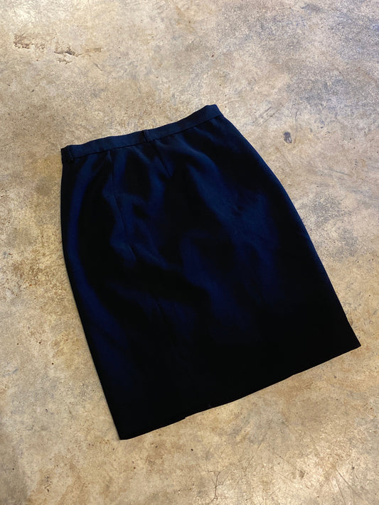 BCIM Black Vintage Skirt Made in Canada Size 6