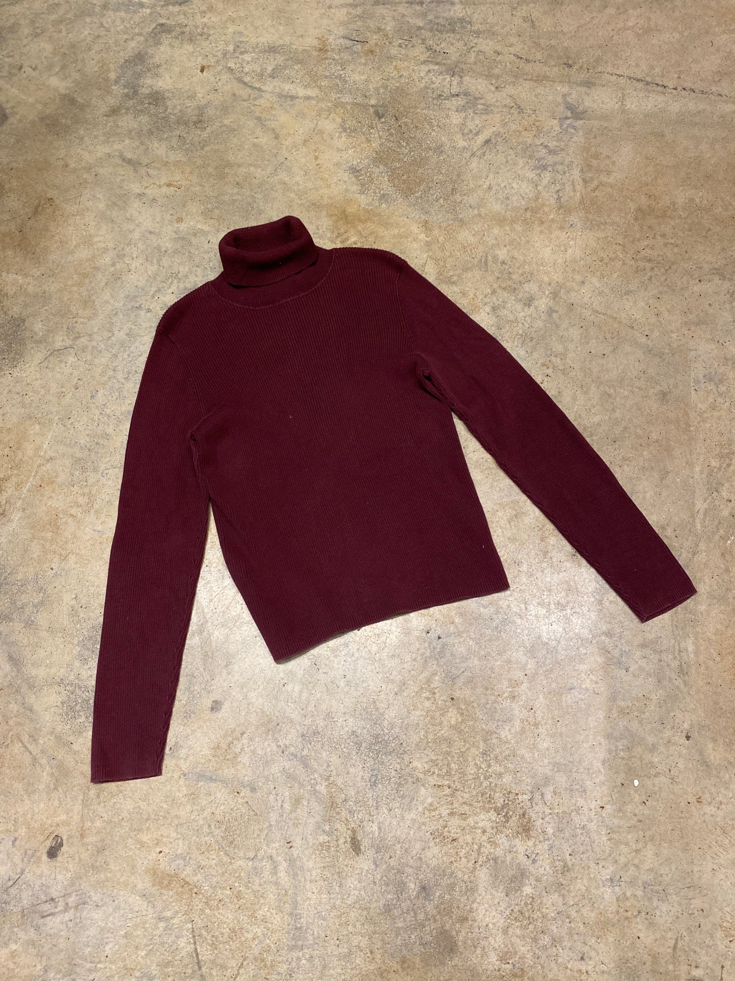 Northern Reflection Burgundy Large Turtleneck Sweater