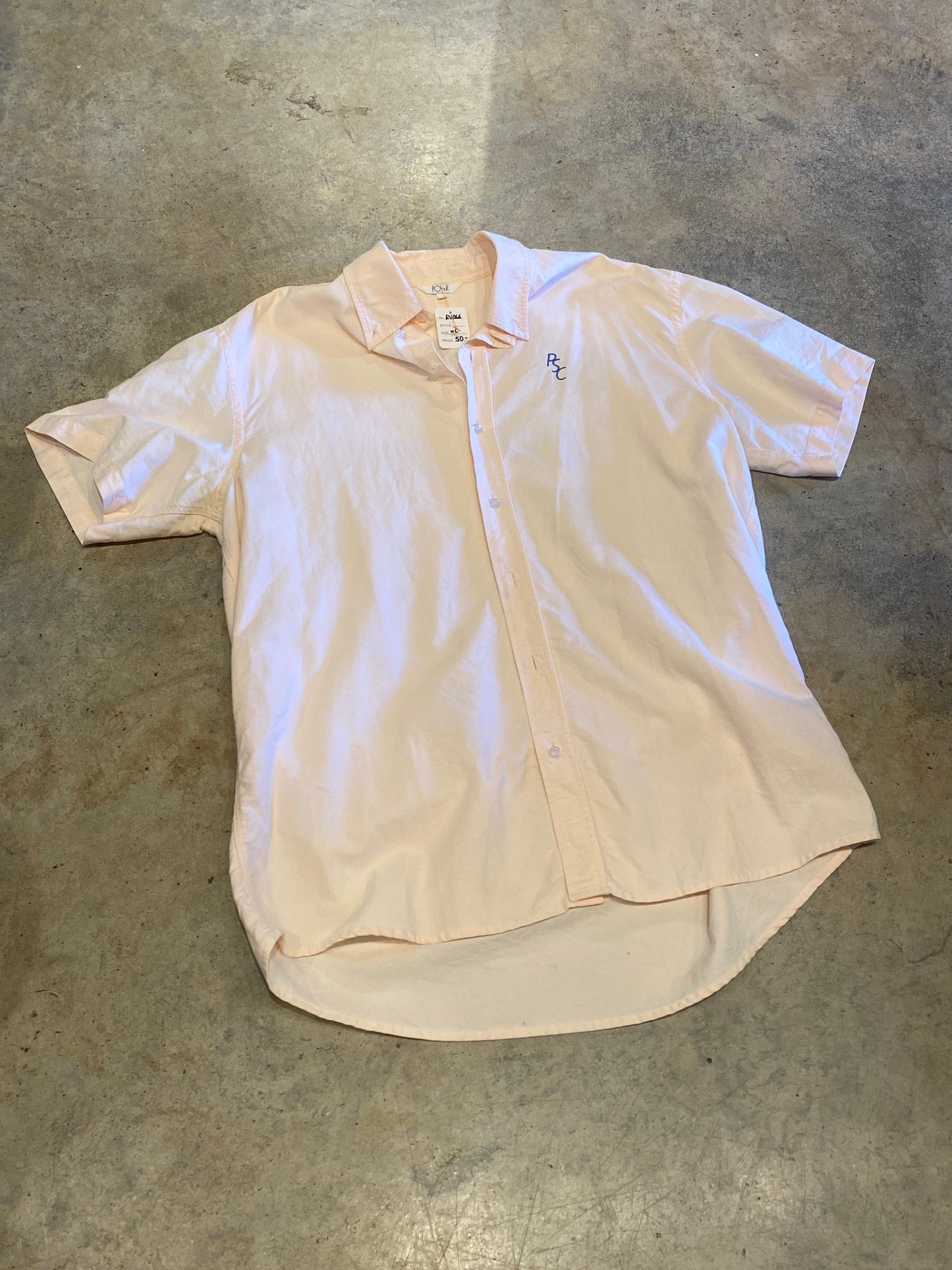 Polar Peach Button Up XLarge Shirt RV066