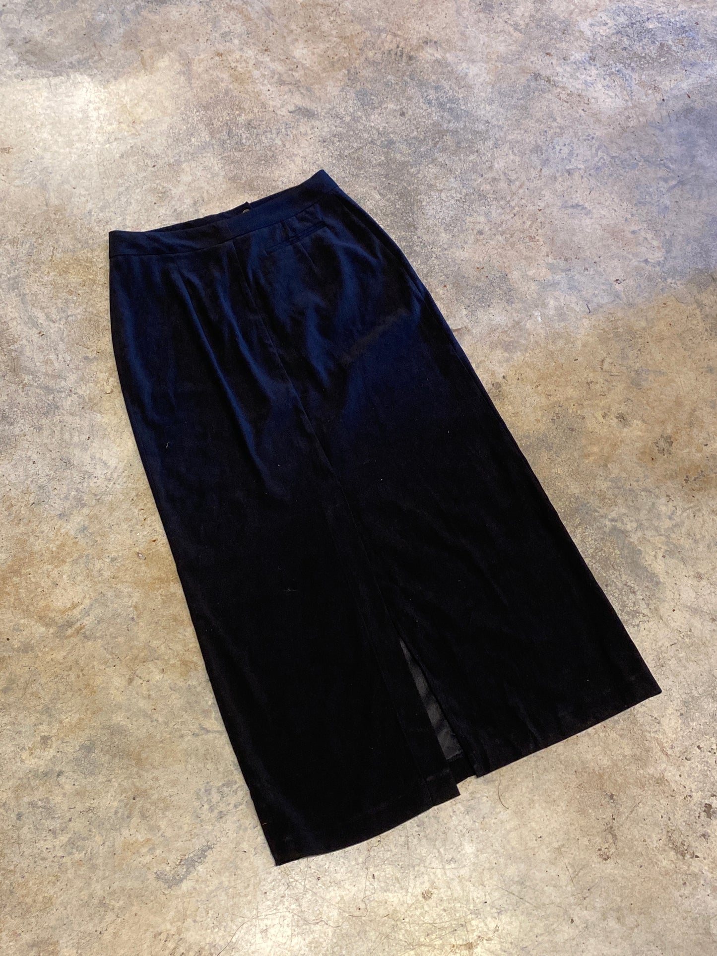 Next Exit Made in Canada Black Long Skirt Size 9