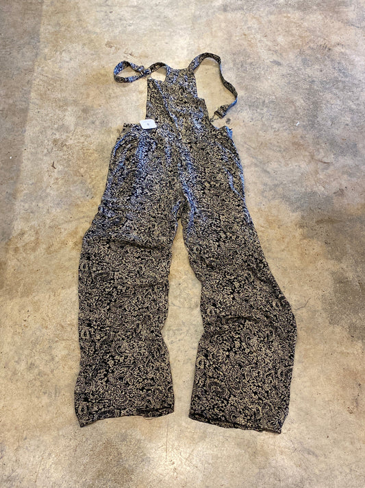 J&K Paisley Navy Small Vintage Overalls