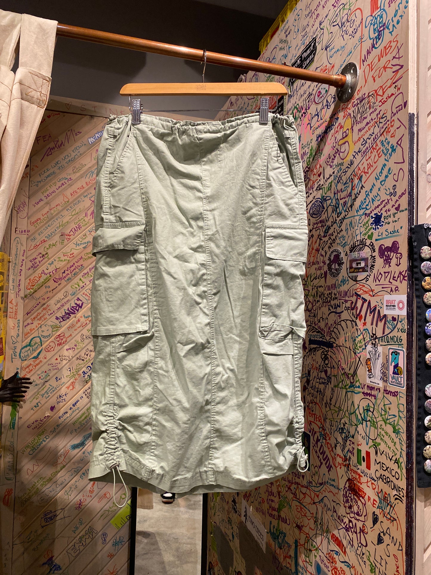 Orange Kiss Parachute Beige Skirt