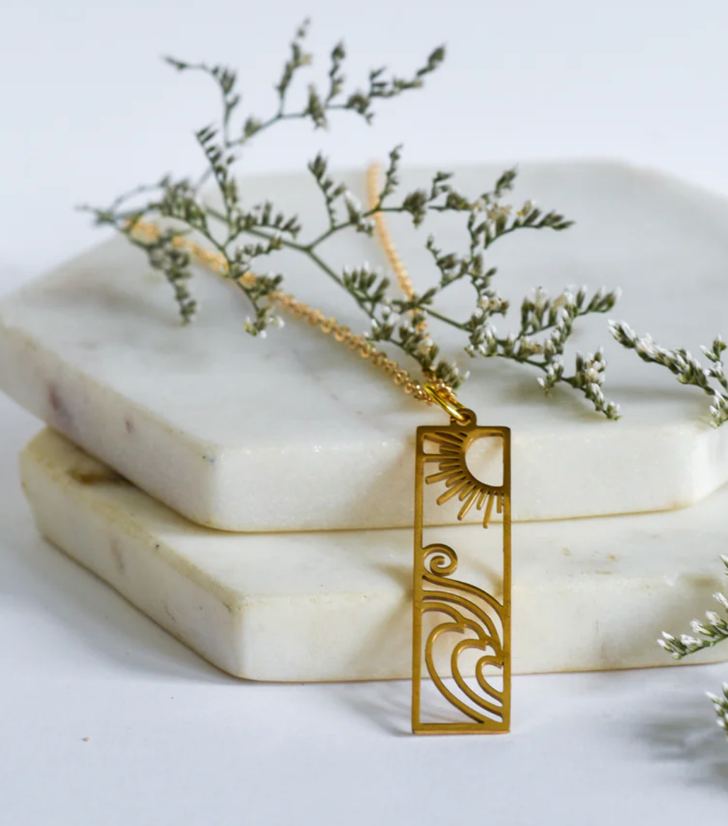 Whimsy’s Jewels | Sun & Waves Necklace