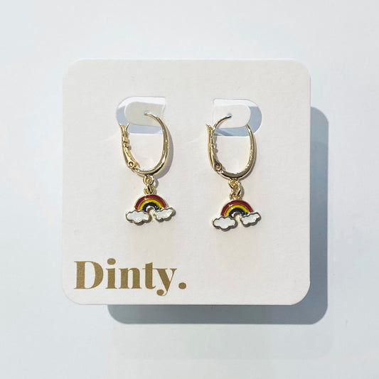 Dinty Designs | Rainbow Dangle Earrings
