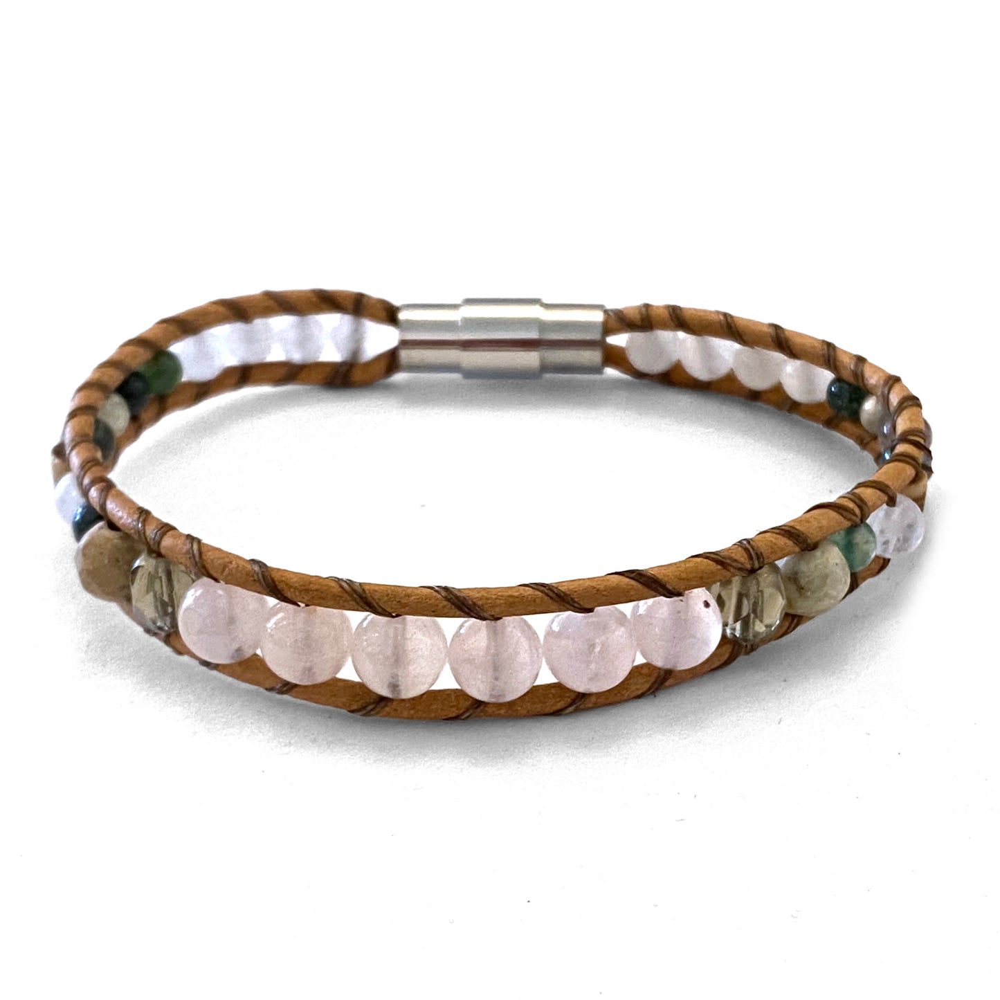 Woven Stone | Single Wrap Bracelet
