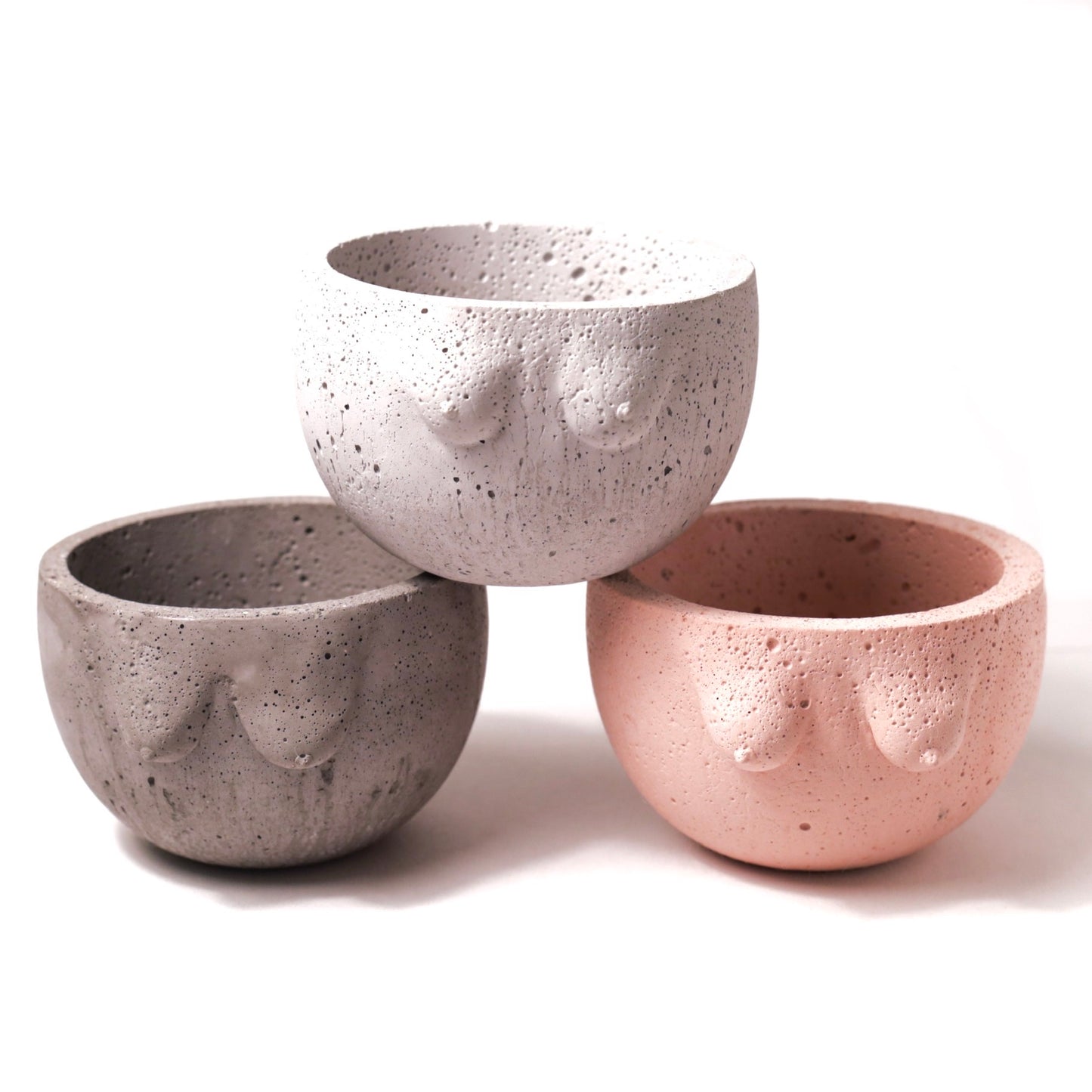 Cold Gold Boob Planter Pot