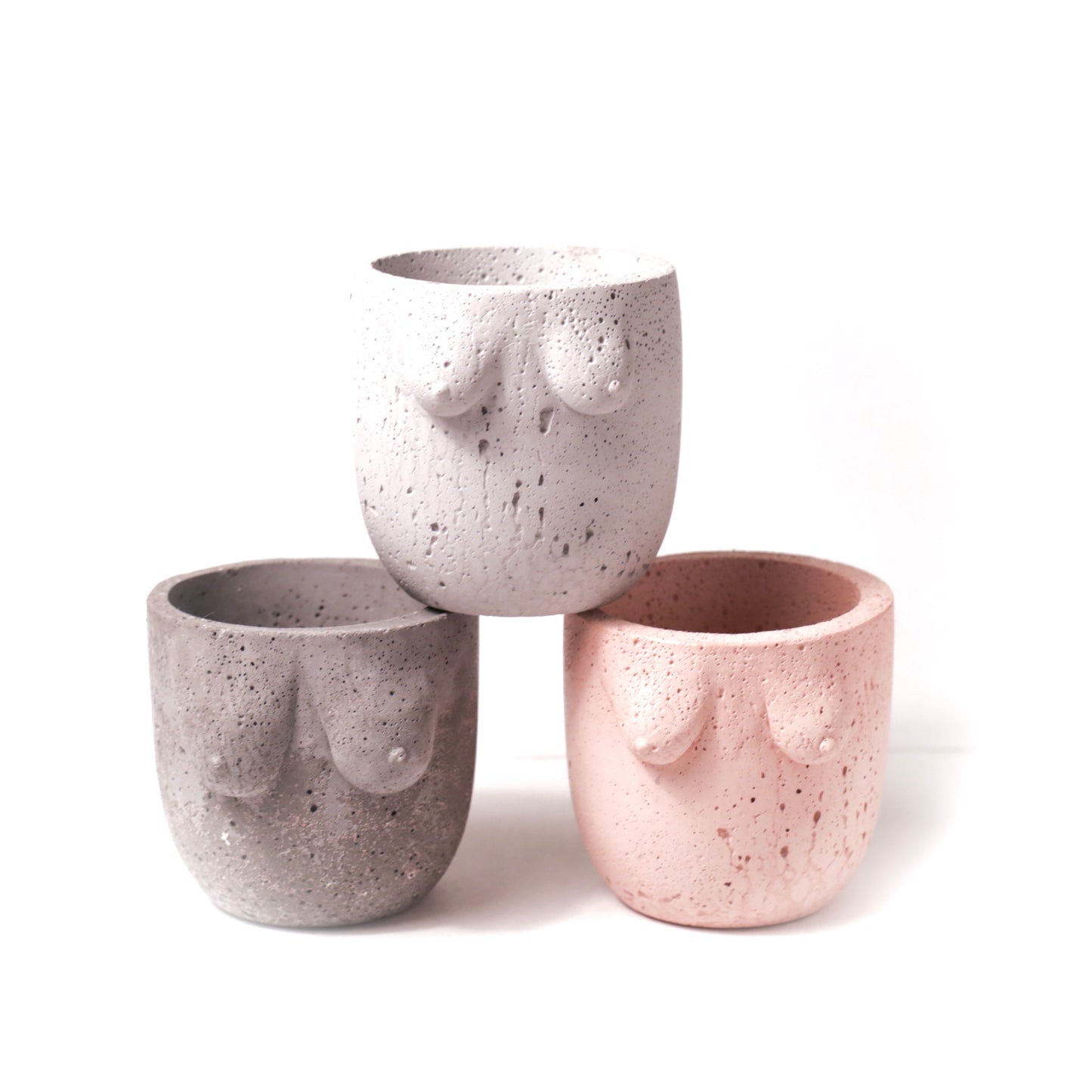 Cold Gold Boob Planter Pot