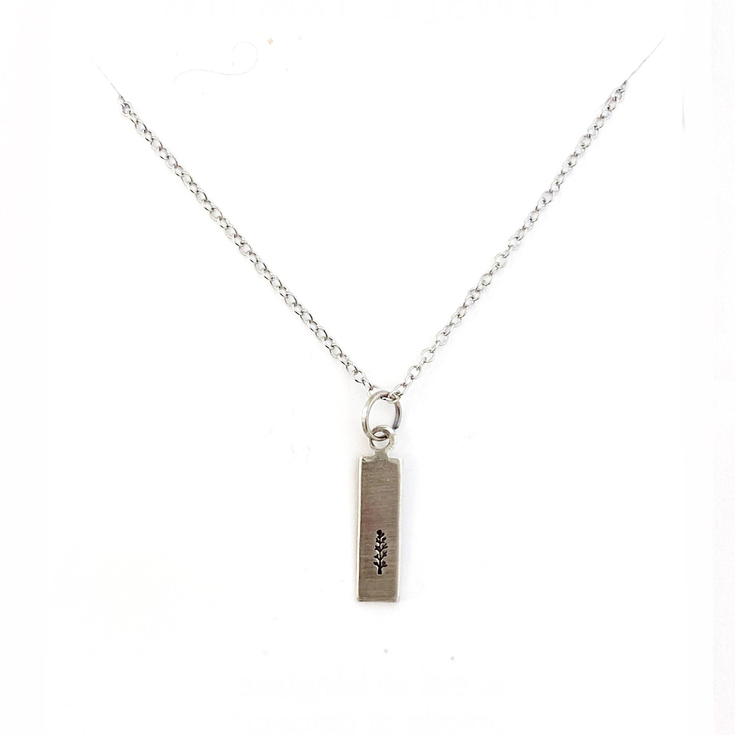 Vertical Tag Necklace