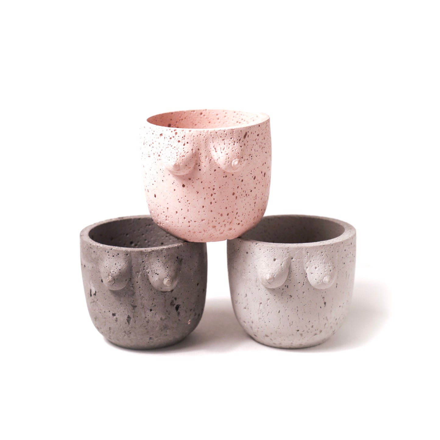 Cold Gold Boob Planter Pot