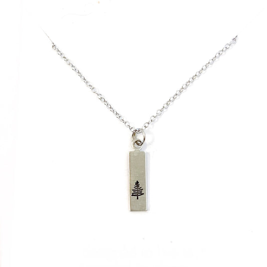 Vertical Tag Necklace