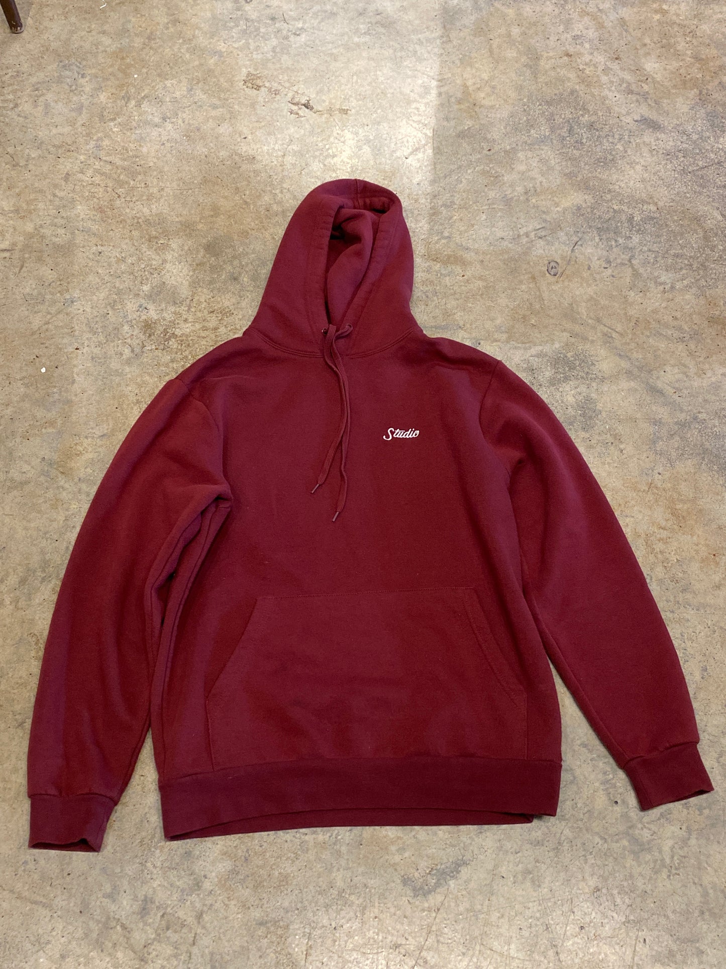 Studio Burgundy Hoodie Small