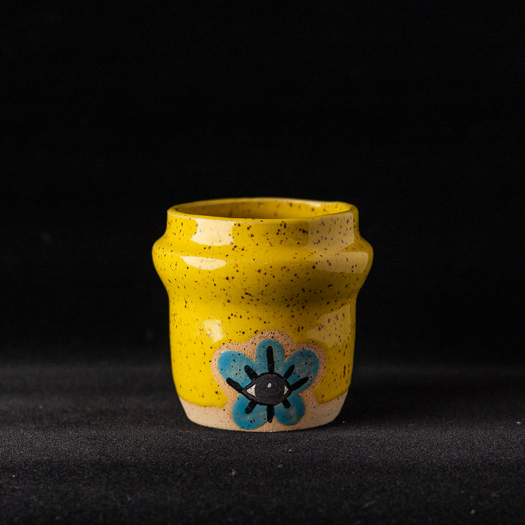 Morg Made This | Speckled Yellow Ceramic Tumbler