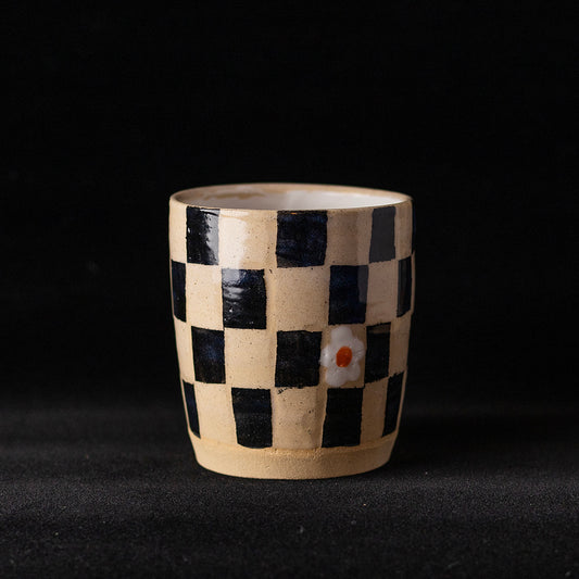 Morg Made This | Checkered Ceramic Tumbler