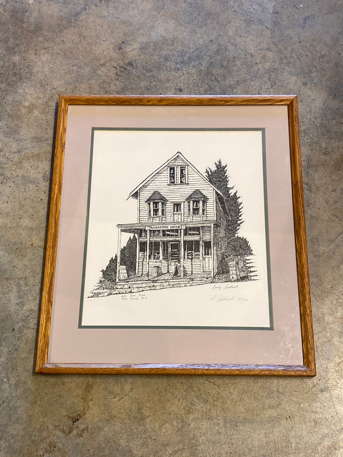 Pleasantside Grocery Ioco Port Moody Framed Wall Art