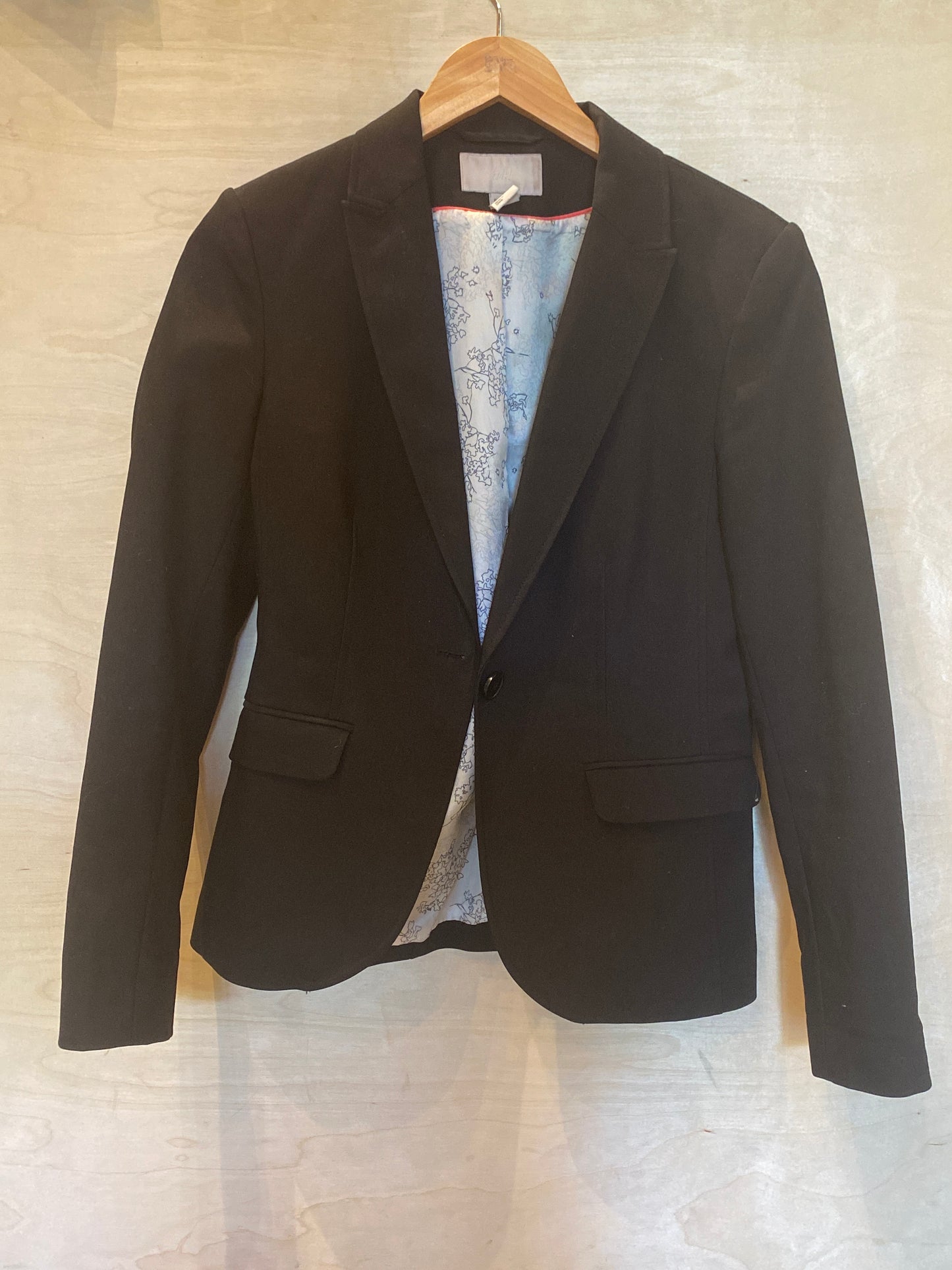 H&M Black Blazer Jacket Size 10