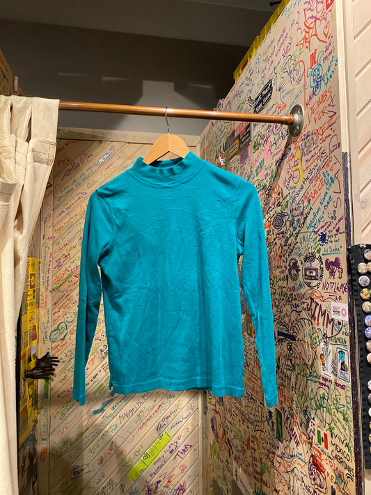 Northern Reflections Teal Turtleneck Long Sleeve Shirt