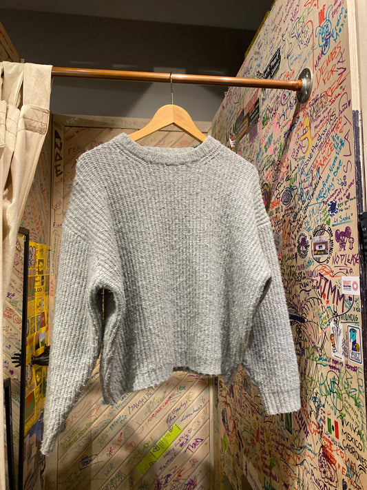 Perfect Stranger Grey Knit Sweater