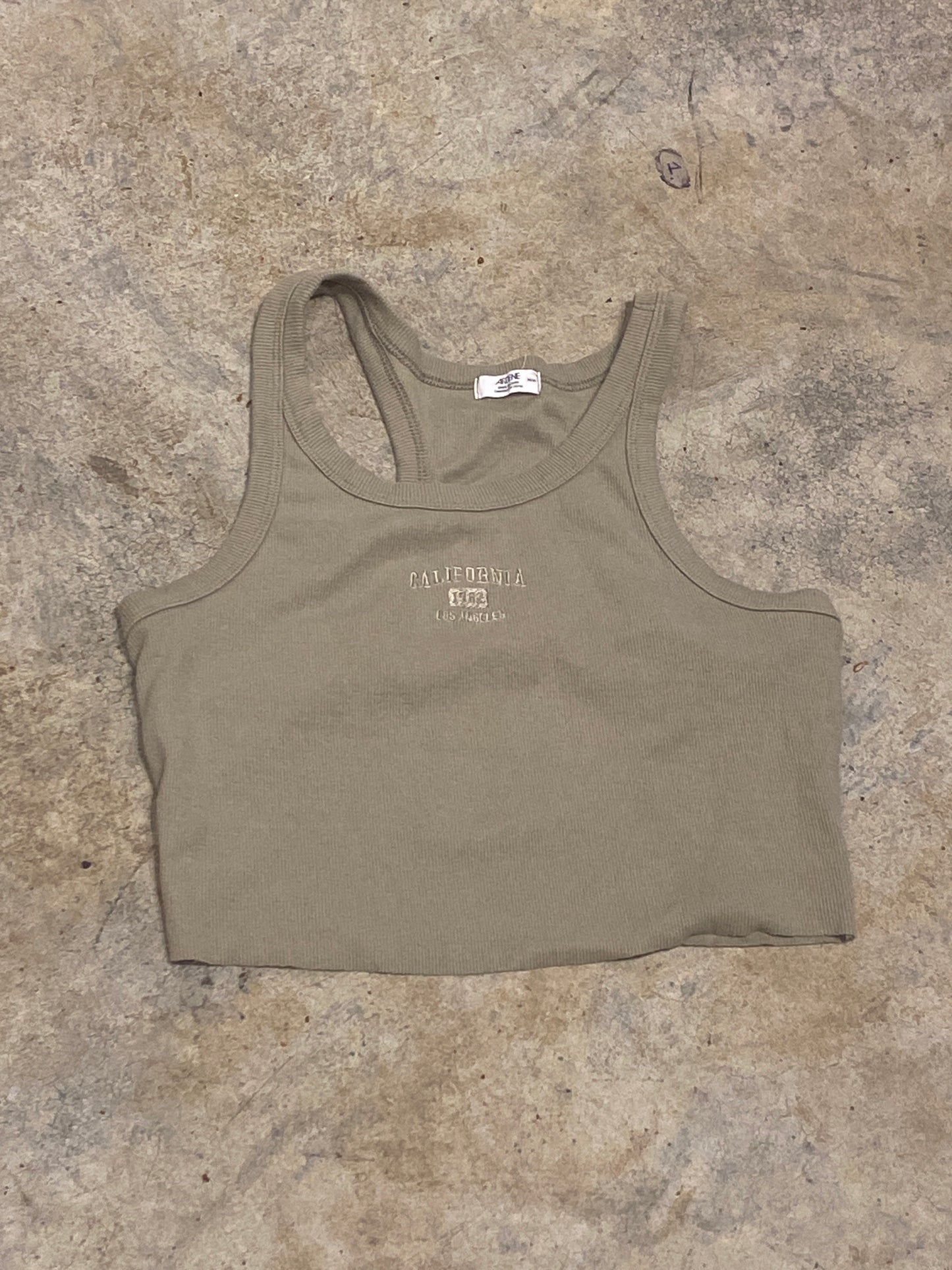 Ardene California Los Angeles Green Tank Top