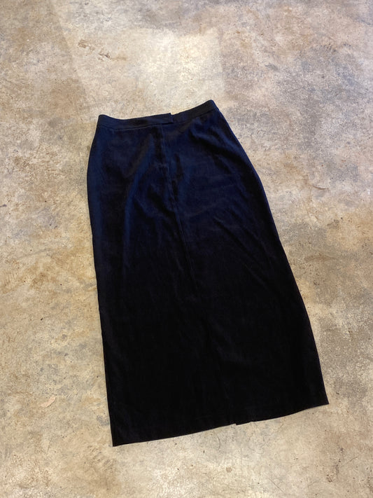 Next Exit Made in Canada Black Long Skirt Size 9