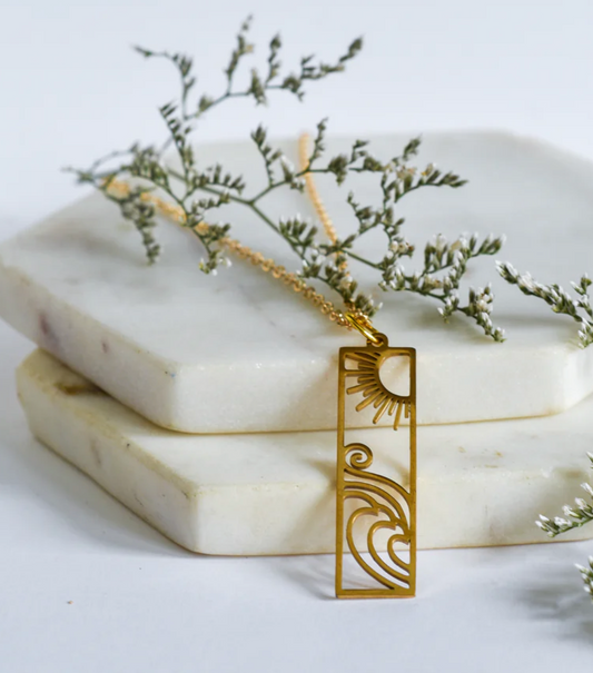 Whimsy’s Jewels | Sun & Waves Necklace