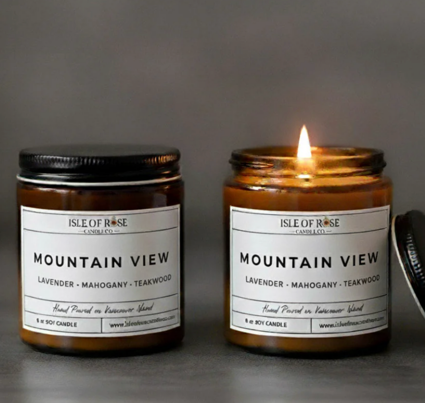 Isle of Rose | Glass Soy Candles