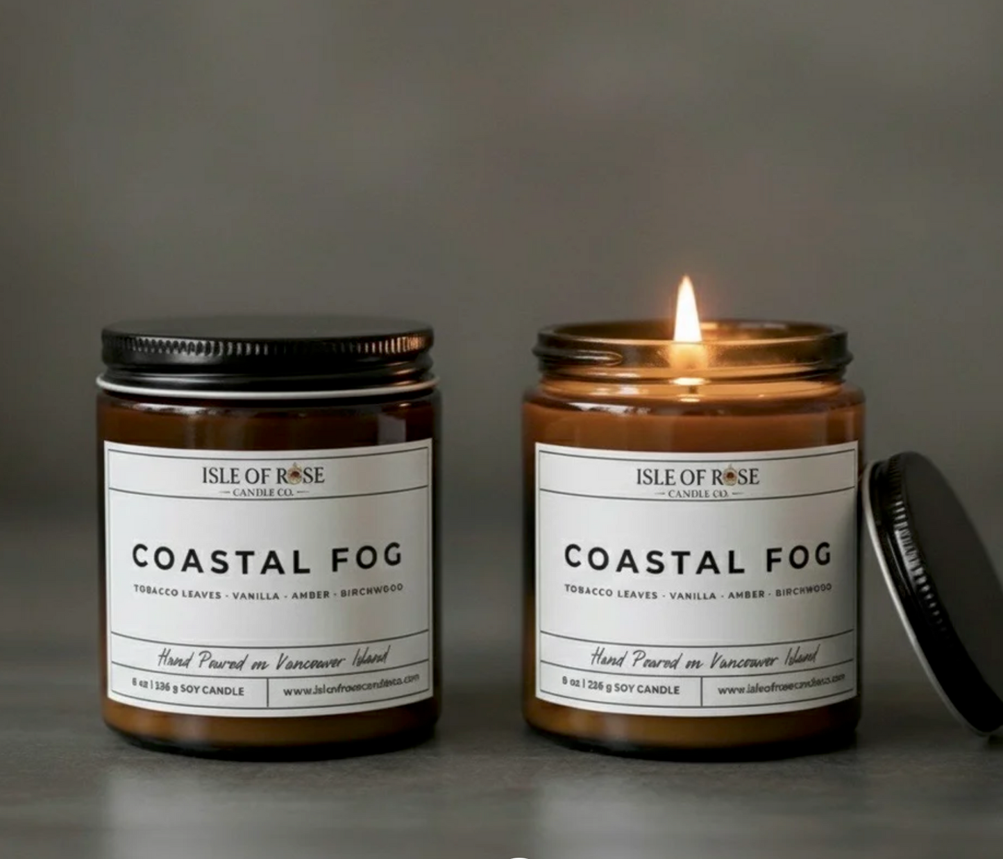 Isle of Rose | Glass Soy Candles