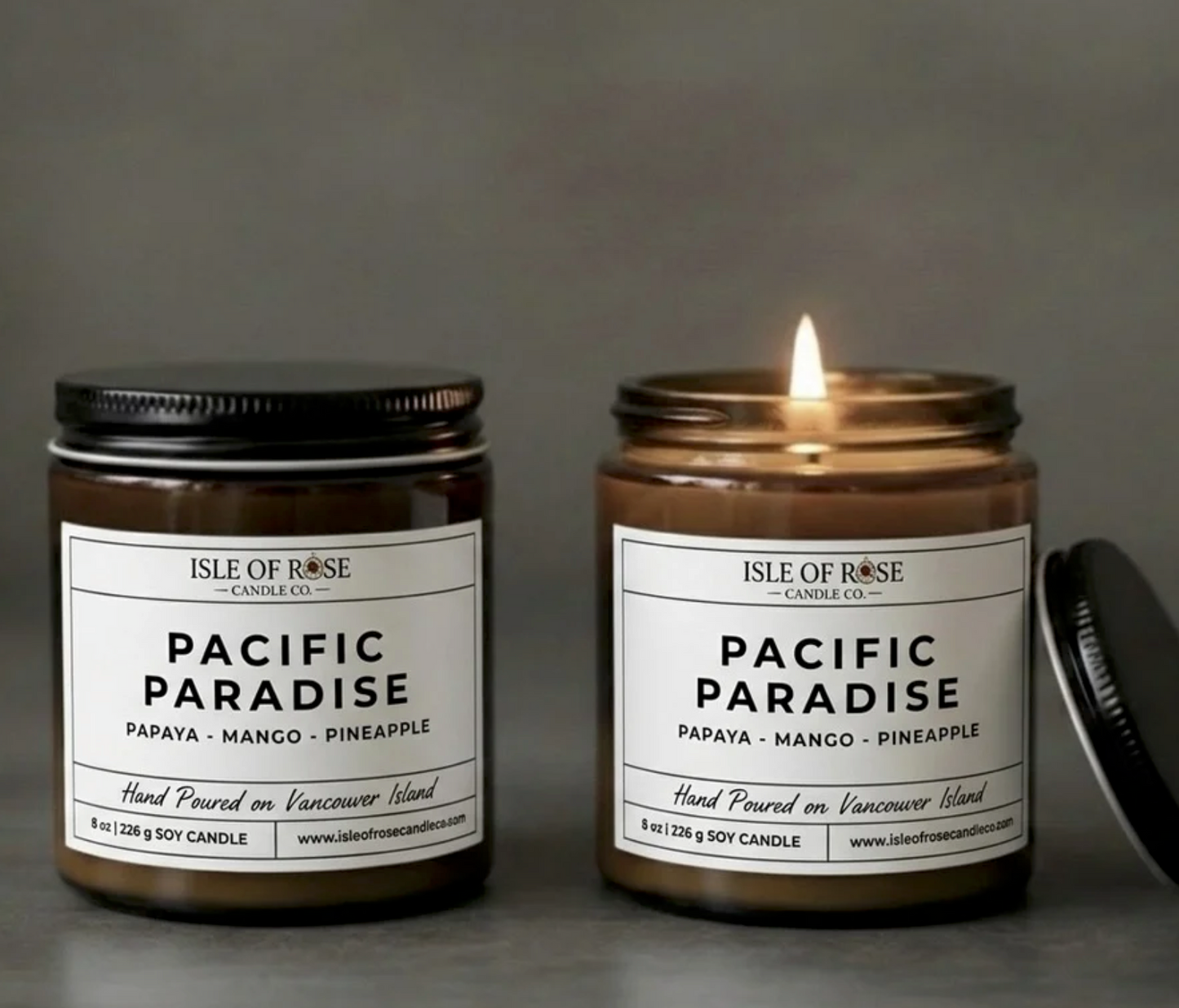 Isle of Rose | Glass Soy Candles