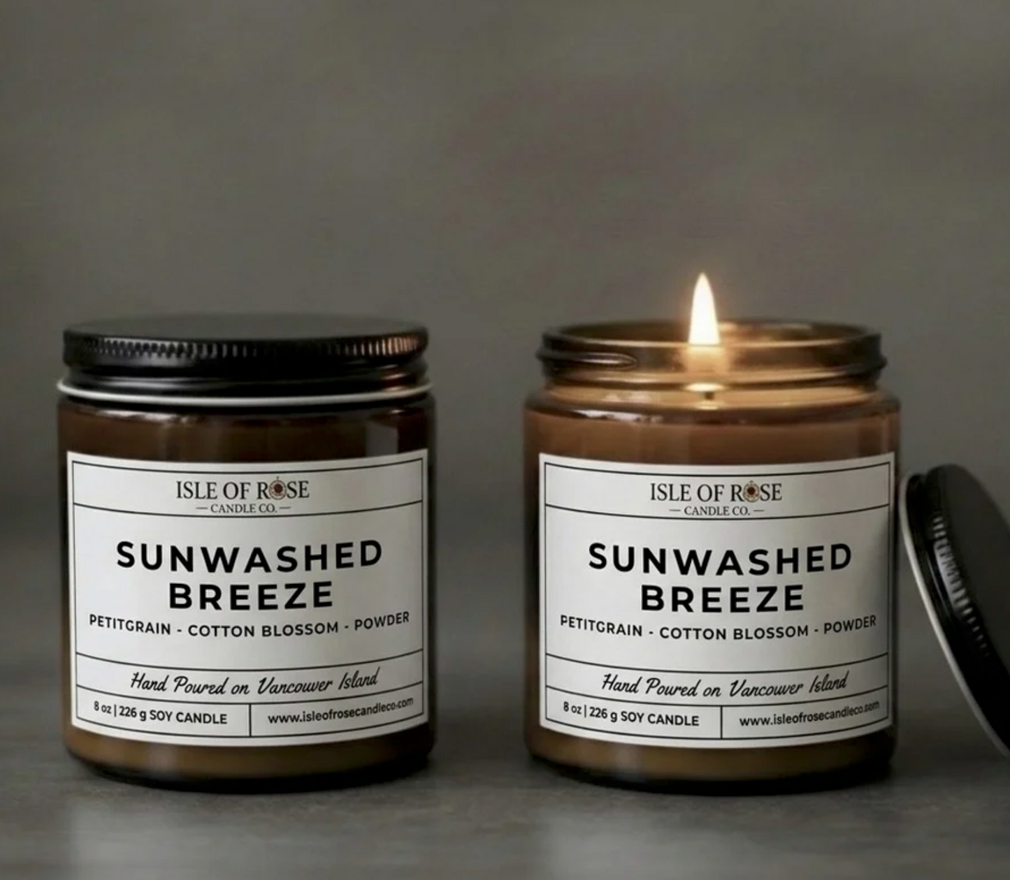 Isle of Rose | Glass Soy Candles