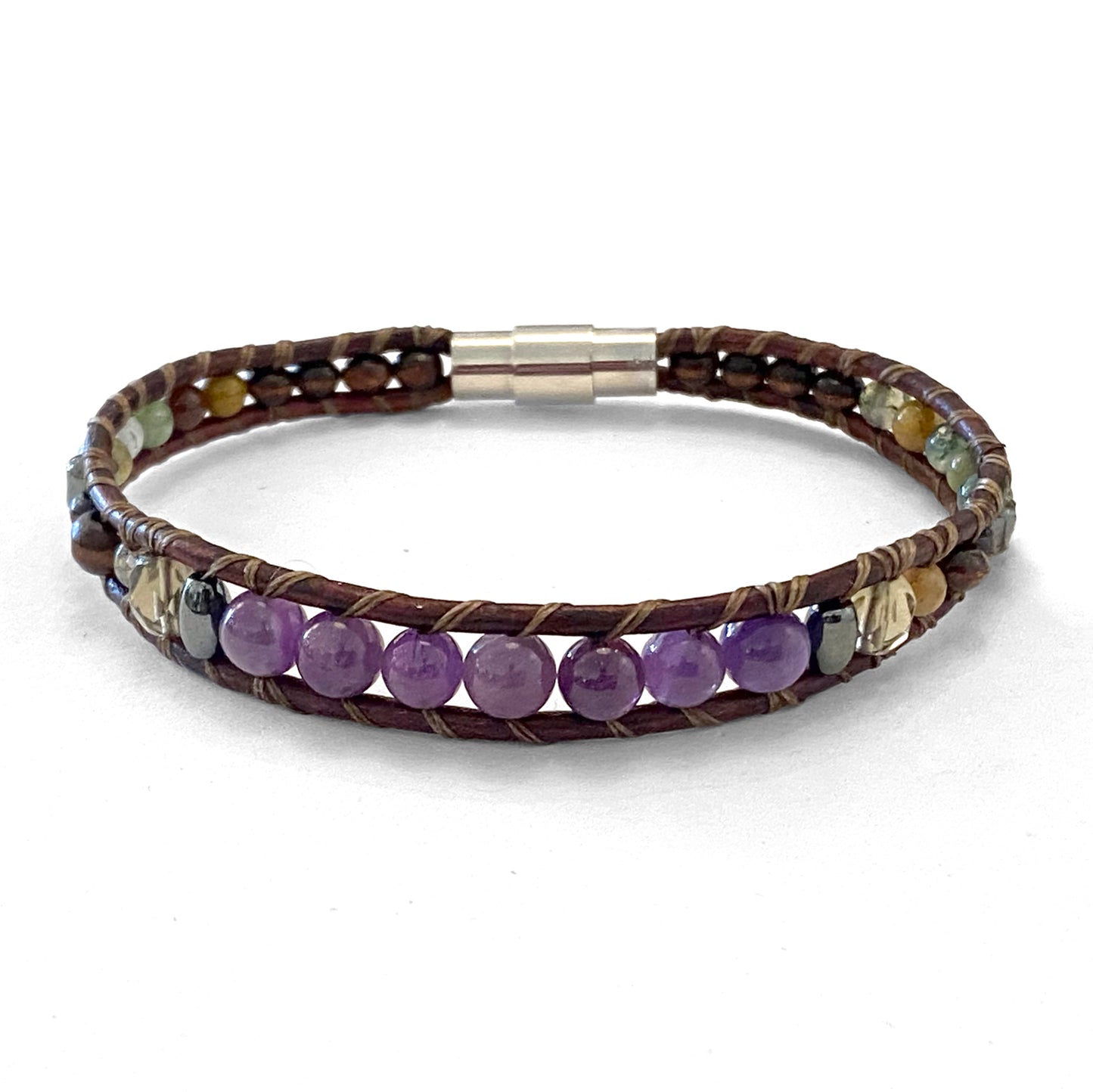 Woven Stone | Single Wrap Bracelet