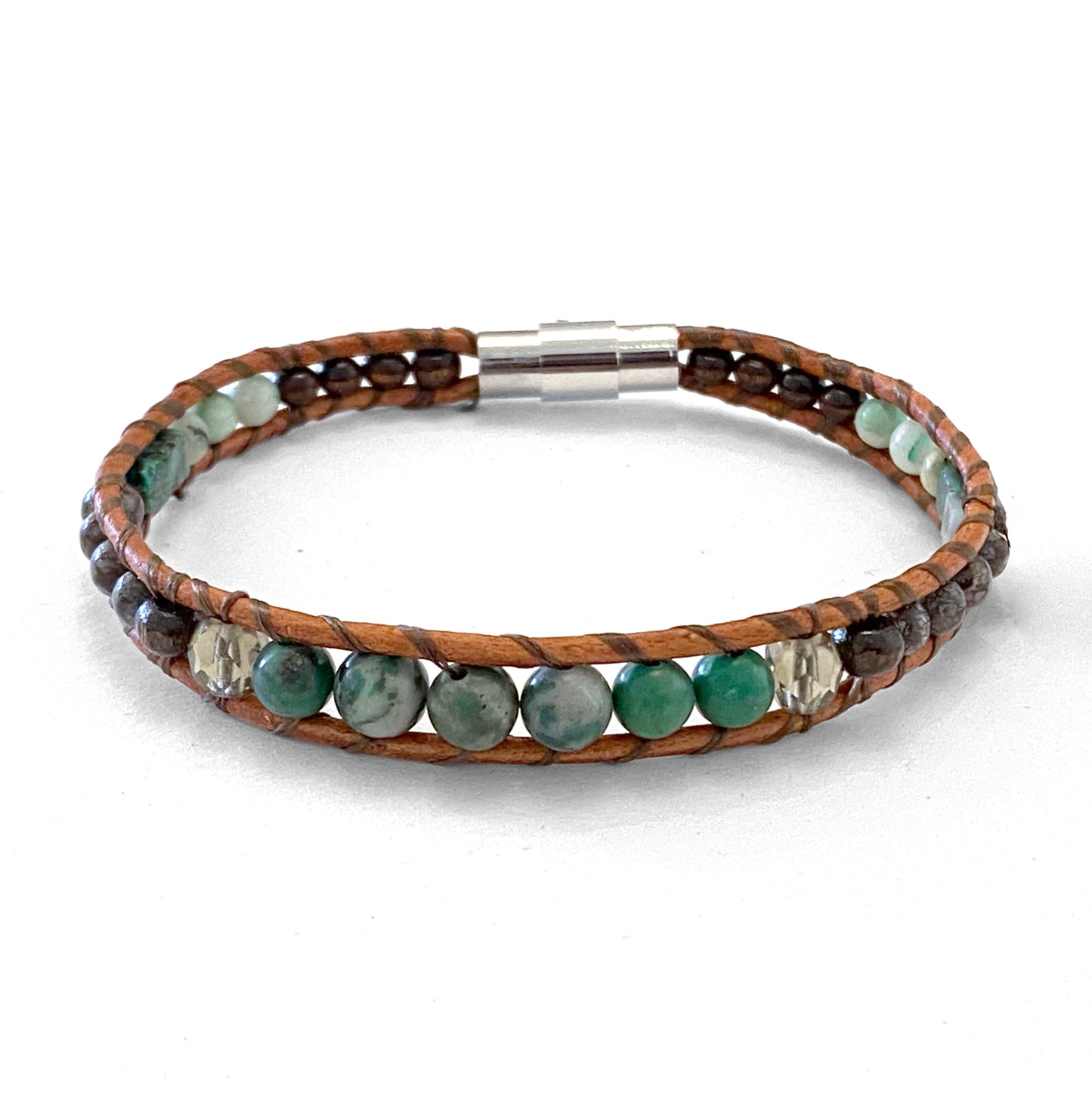 Woven Stone | Single Wrap Bracelet