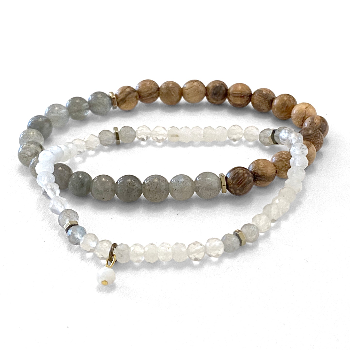 Woven Stone | Stacker Bracelet Set