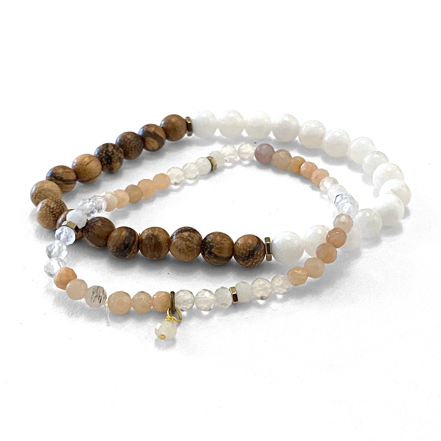 Woven Stone | Stacker Bracelet Set