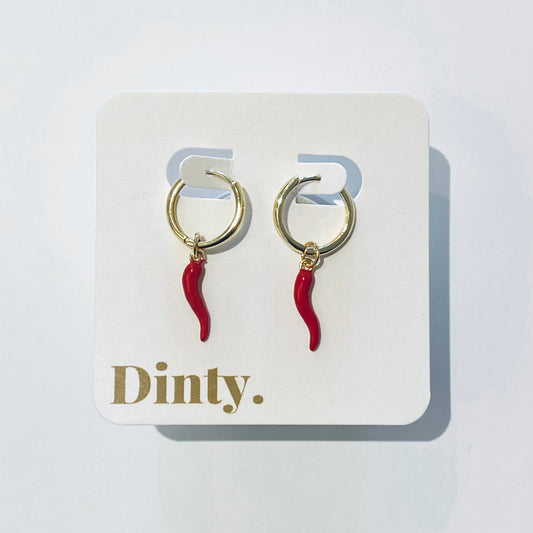 Dinty Designs | Chilli Hoop Earrings