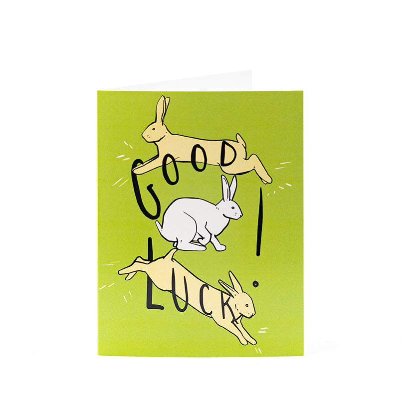 Cards 4.25" x 5.5" - Good Luck Rabbits