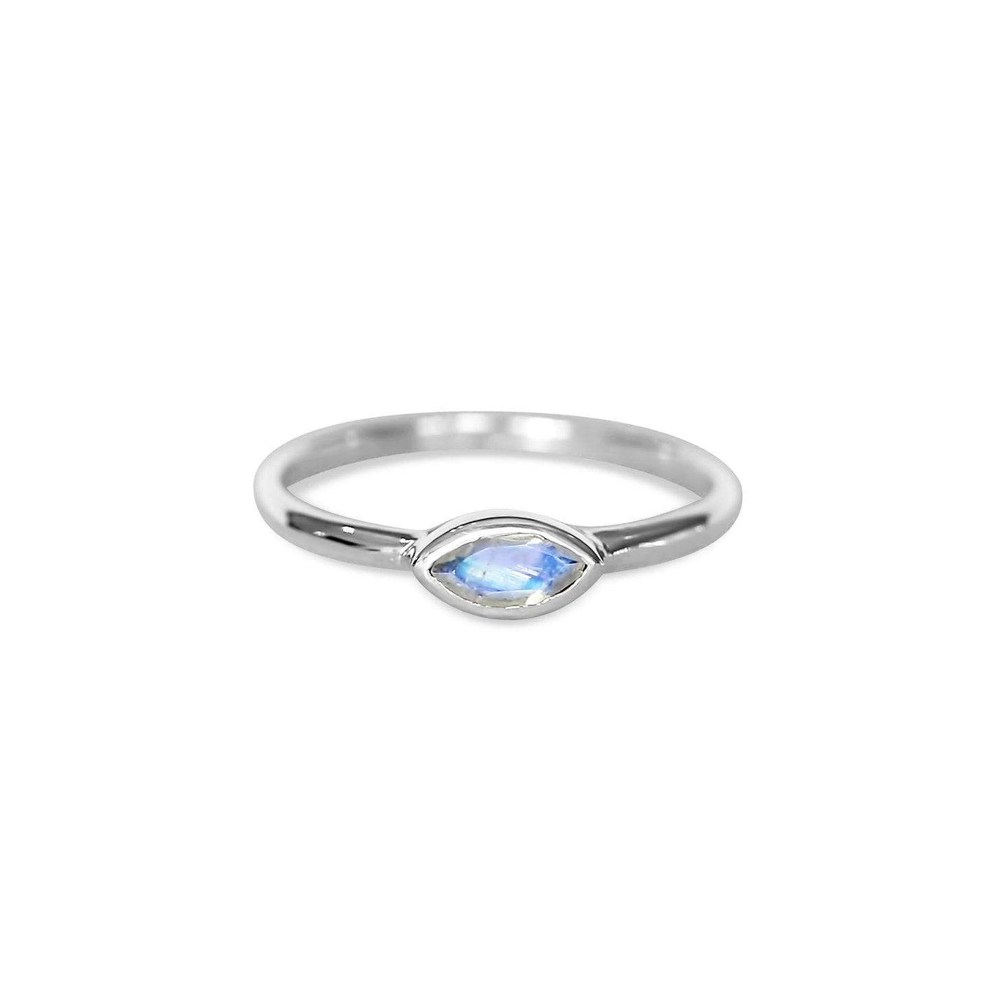 Marquise Ring | Sterling Silver & Moonstone