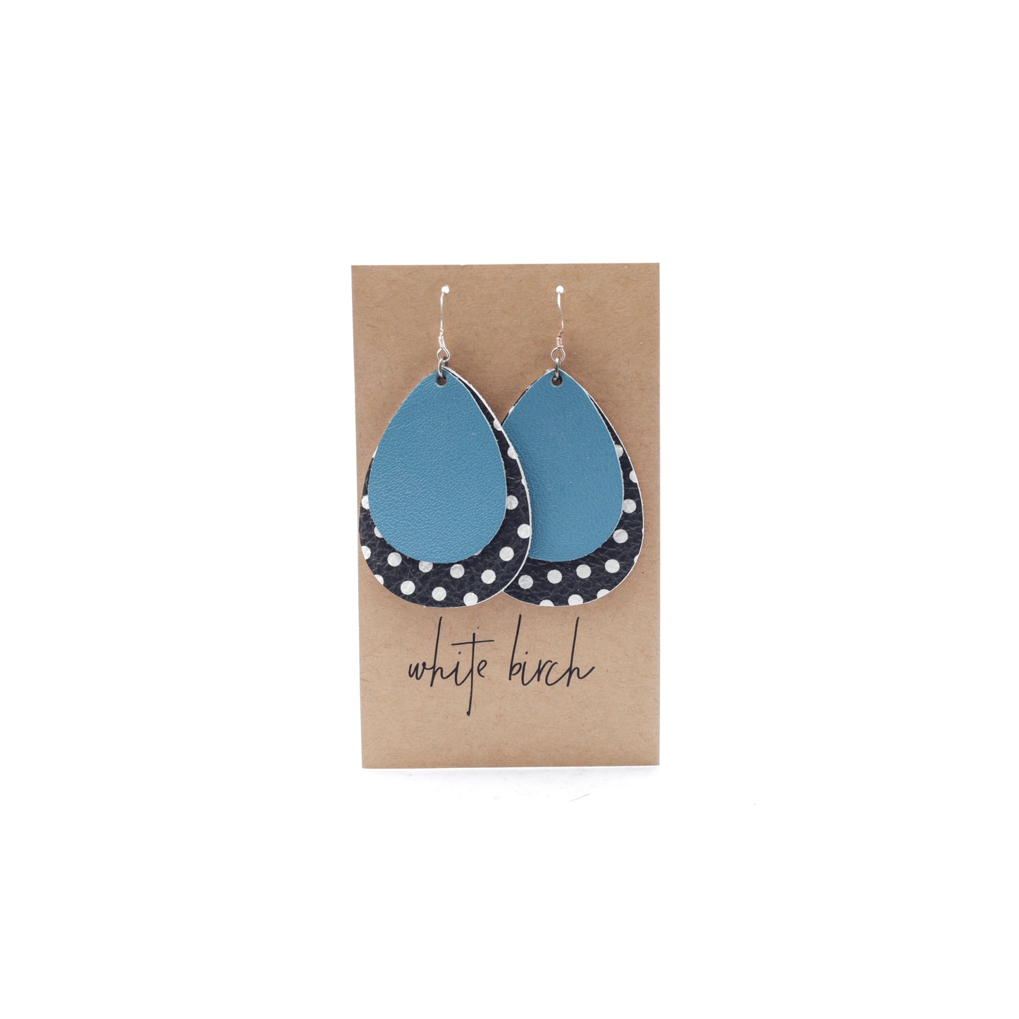 Colorful 2 piece Leather Earrings