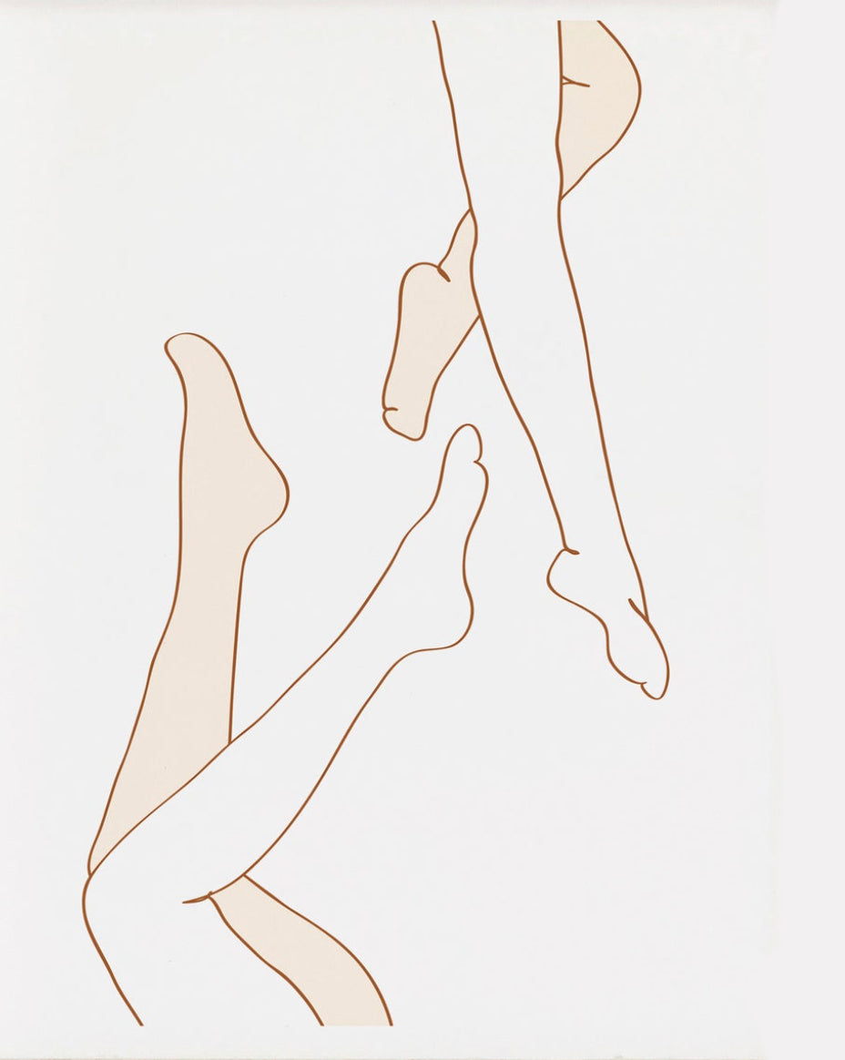 Legs Minimalist 8.5"x11" Printed Art