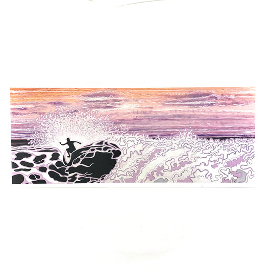 Creatures of the Sun - Sunset Surf Canvas Print