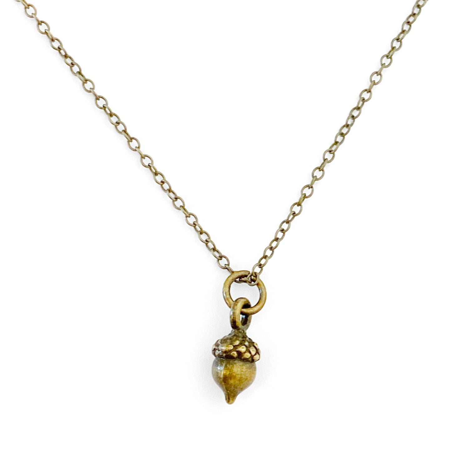 Whimsy’s Jewels | Brass Acorn Necklace