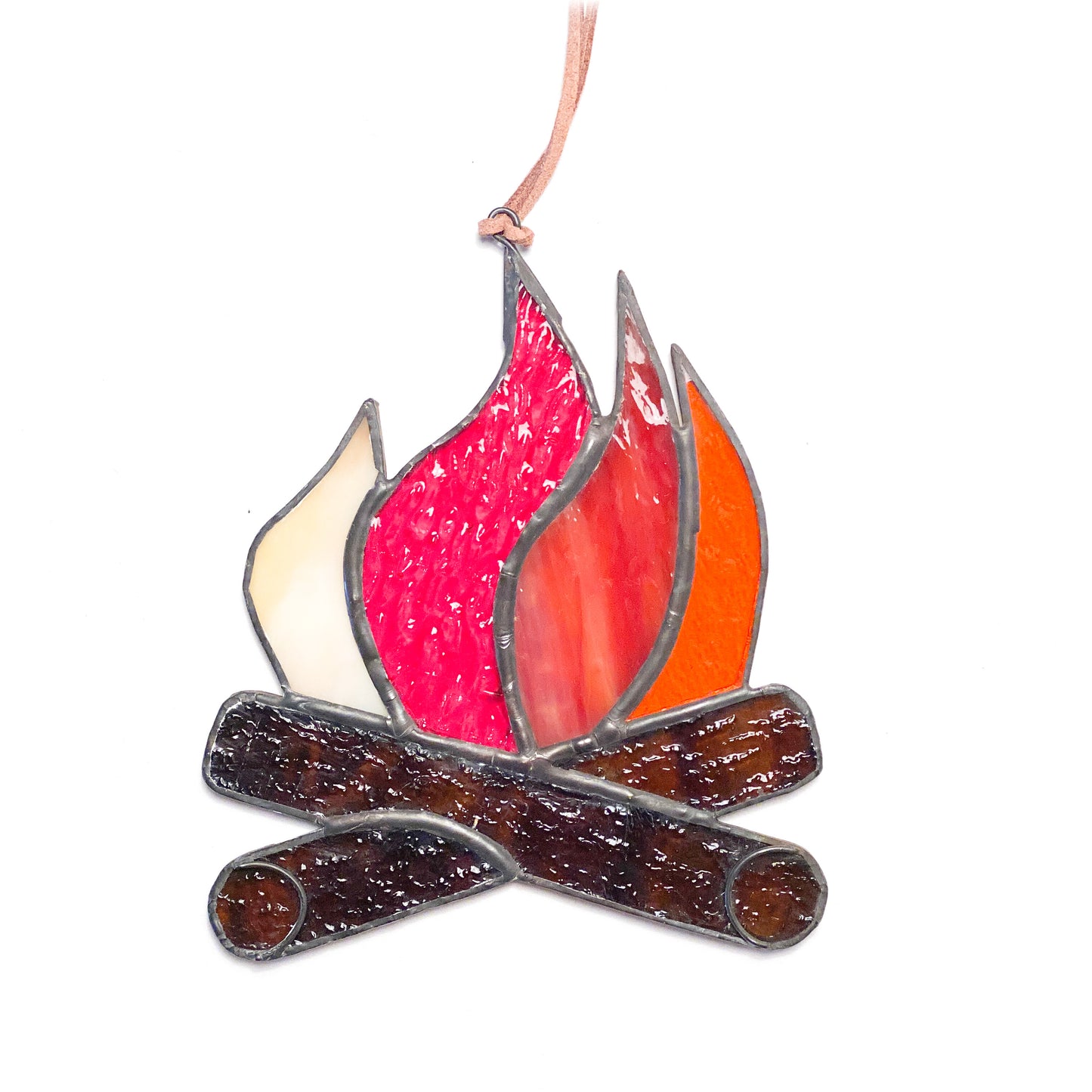 Campfire Glass Ornament