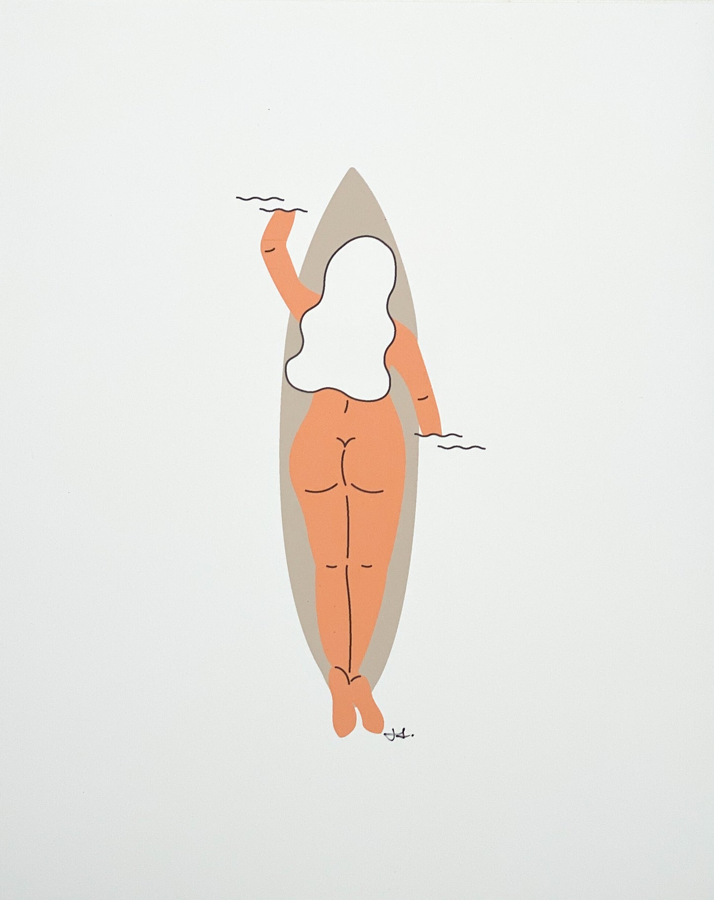 Would Be Nude Not To Art Print