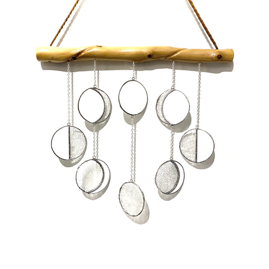 Moon Phase Glass Mobile- Large