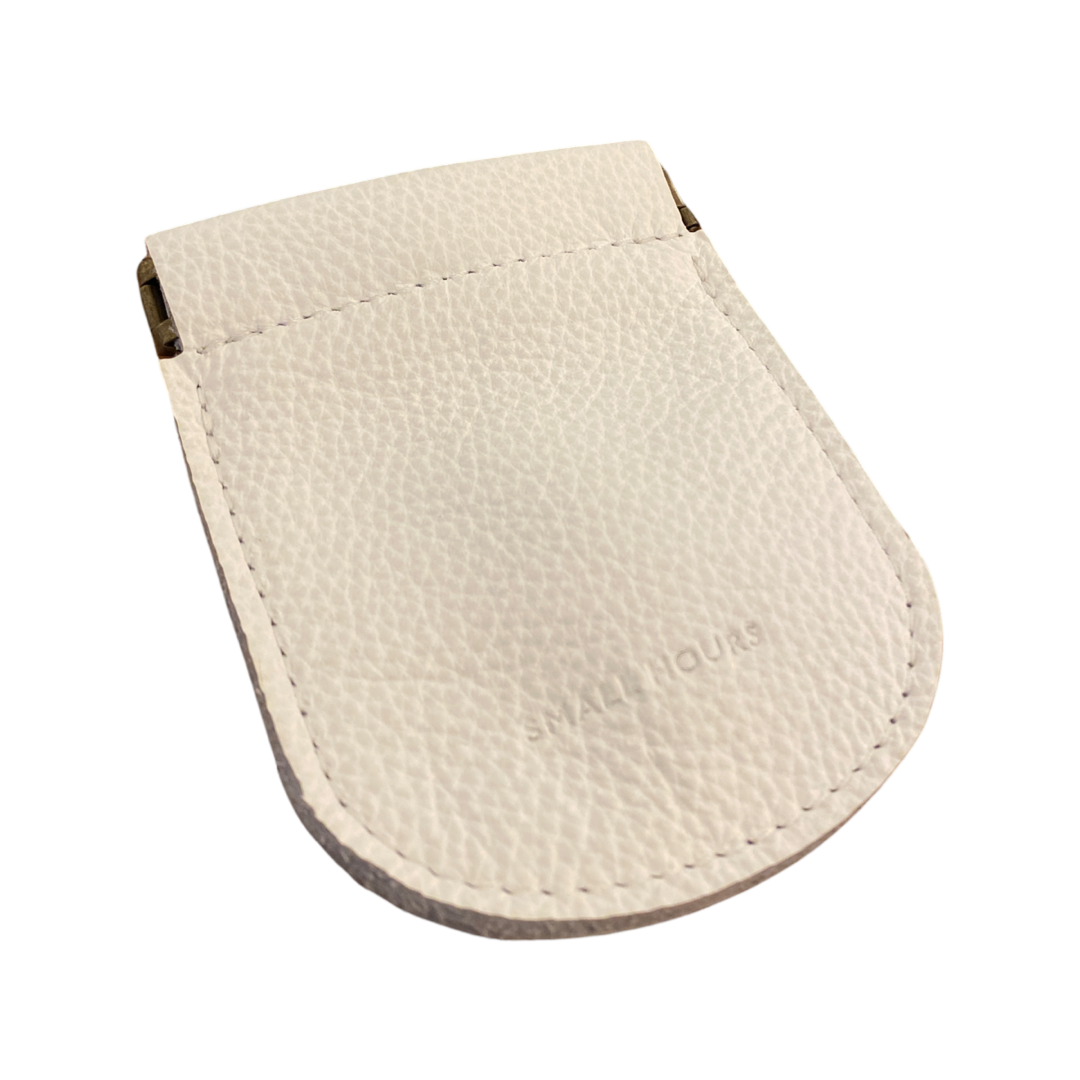 Small Hours Leather Flat Pinch Pouch