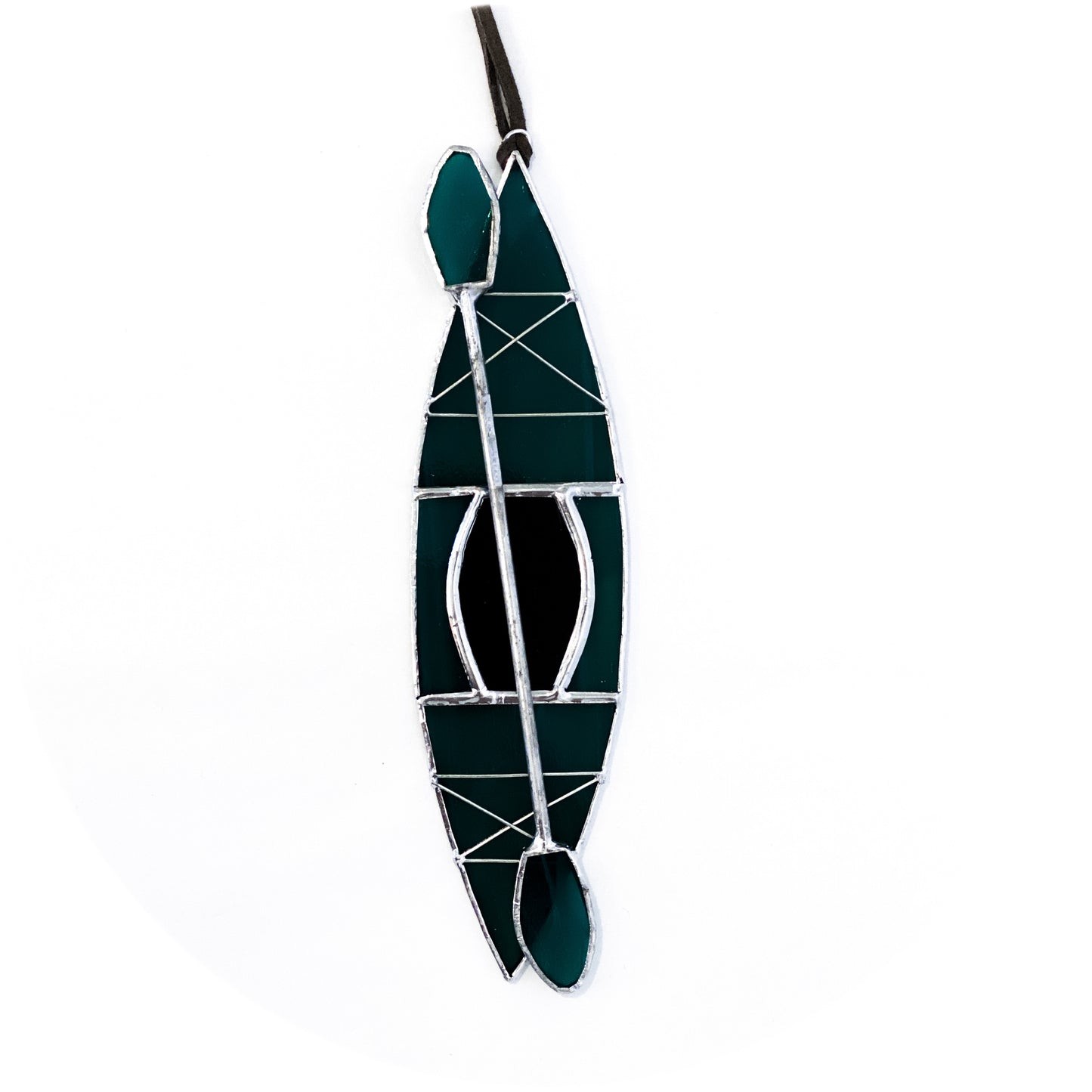Glimpse Glass Kayak Glass Ornament