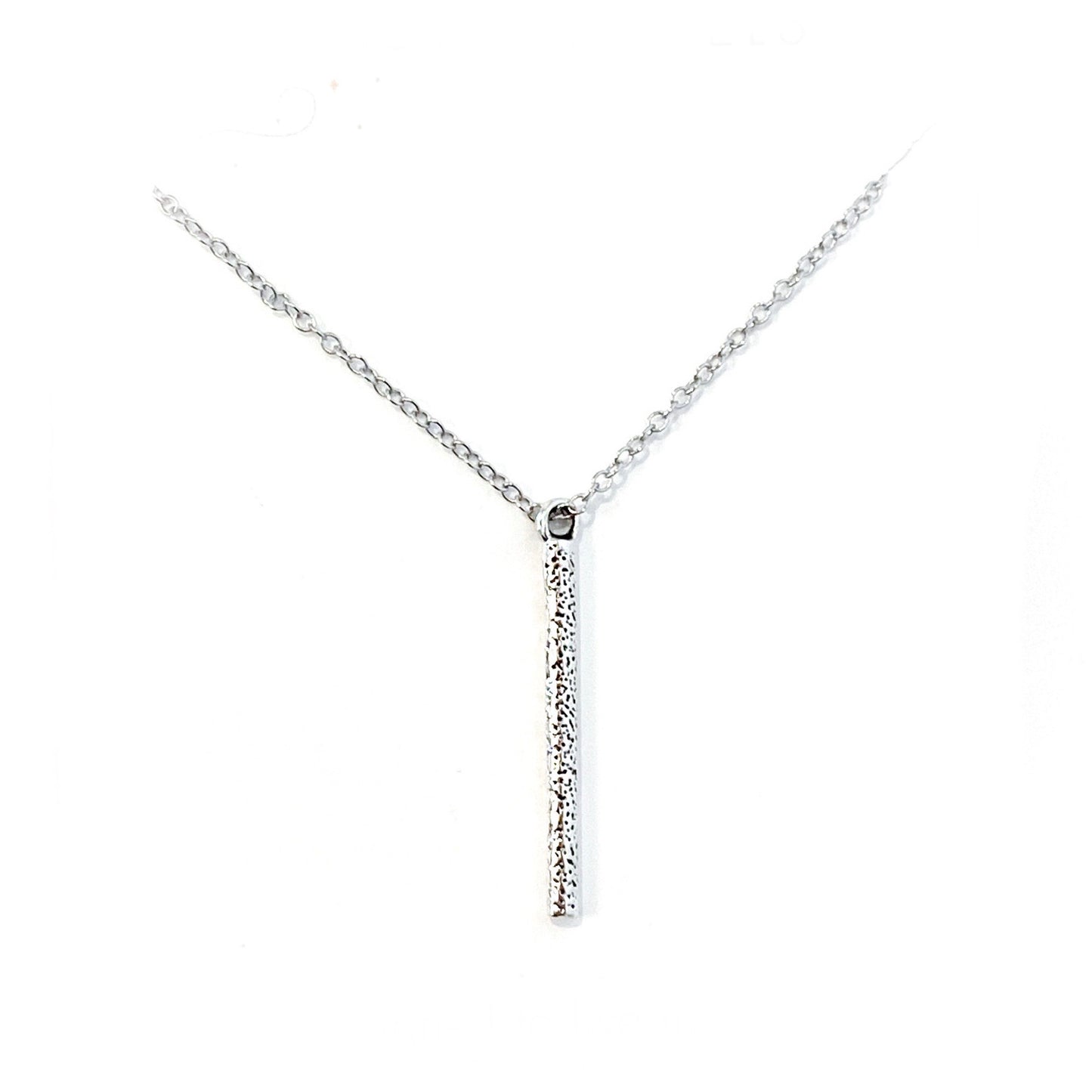 Whimsy’s Jewels Vertical Bar Necklace Hammered