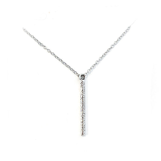 Whimsy’s Jewels | Vertical Bar Necklace Hammered