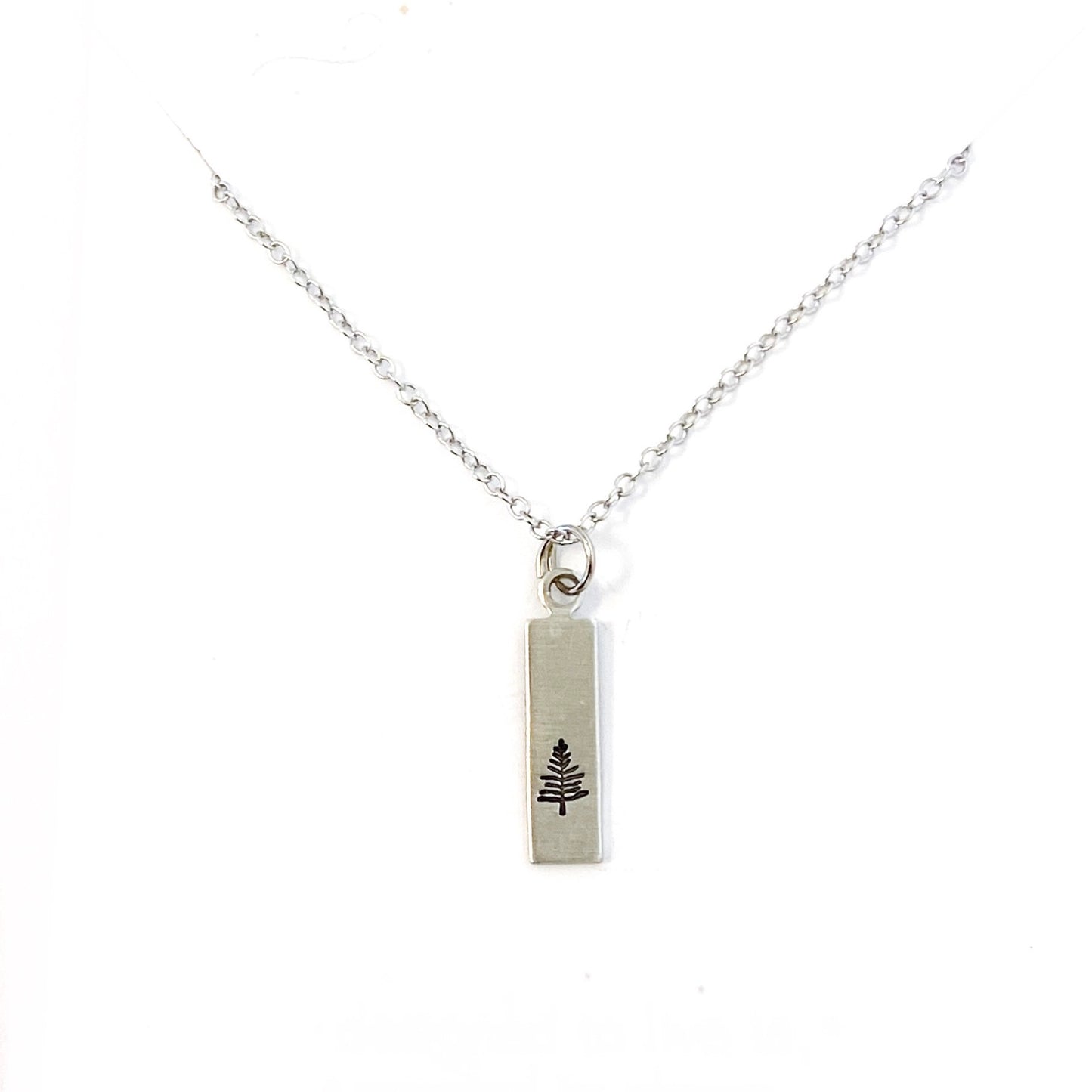 Vertical Tag Necklace