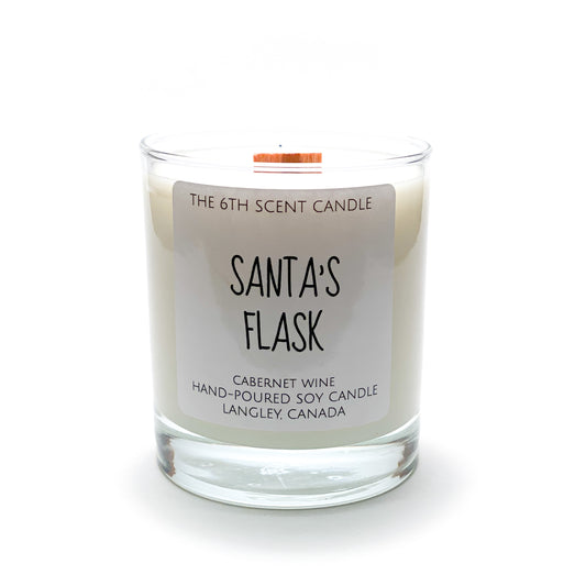 Santas Flask Woodwick Candle