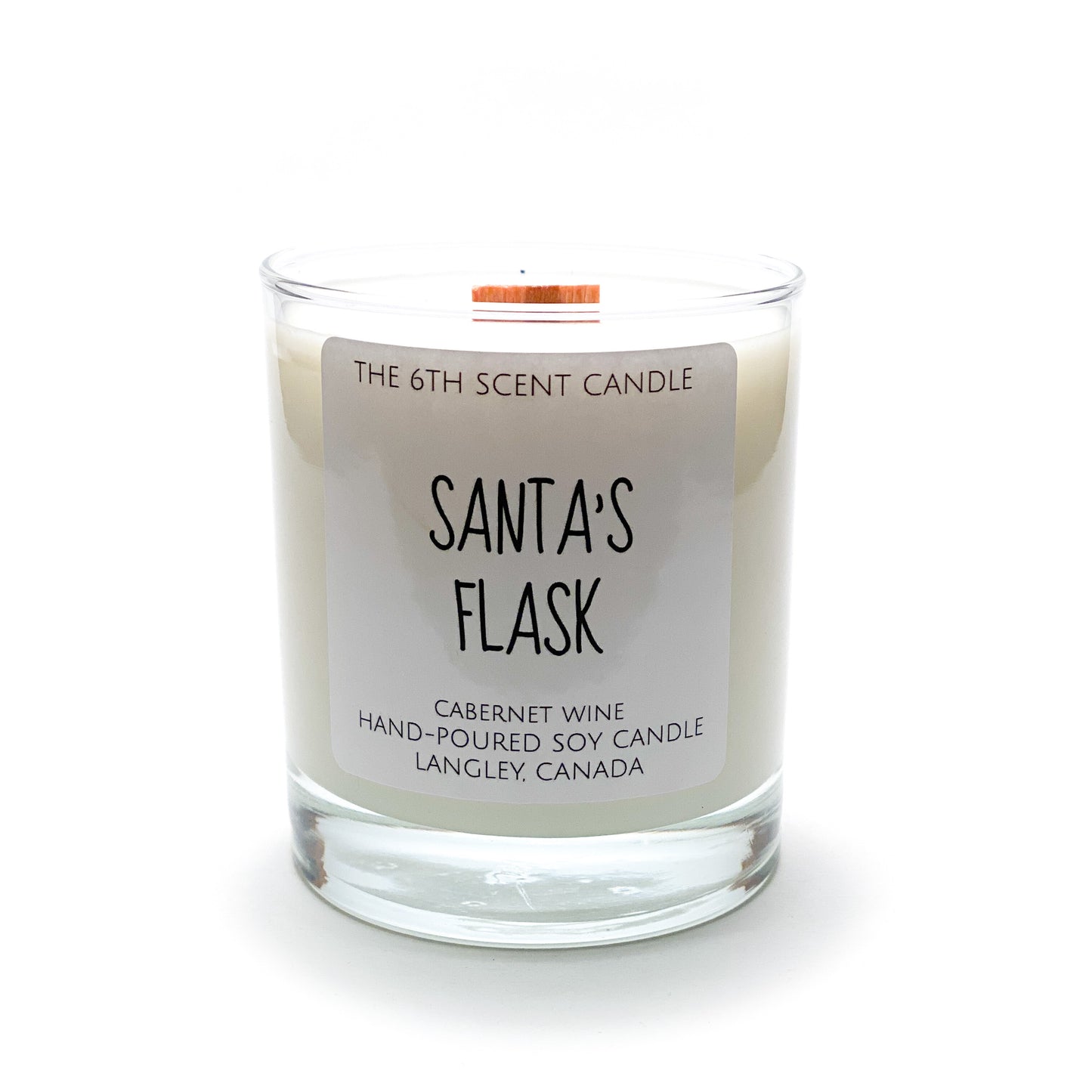 Santas Flask Woodwick Candle