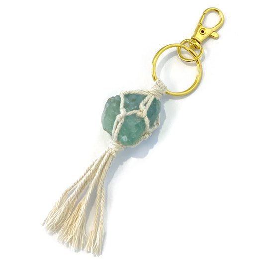 Northbound Collective Macramae Gemstone Keychain